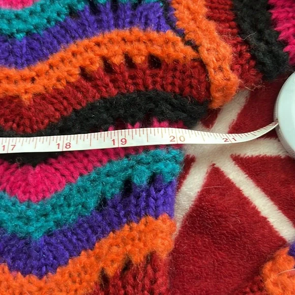 EUC Multicolor Stripe Open Front Midi Sweater - Small - Picture 7 of 8